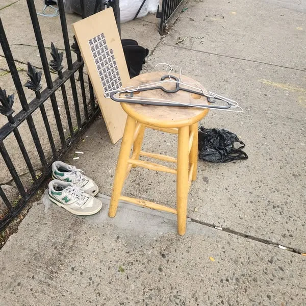 Furniture on the curb at Kosciuszko St & Throop Ave
